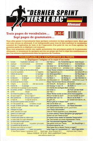 Emprunter DERNIER SPRINT VERS LE BAC ALLEMAND livre