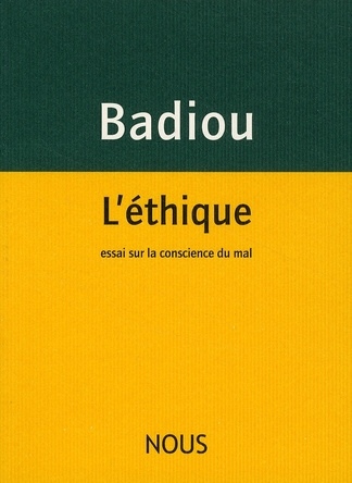 Emprunter L'éthique. Essai sur la conscience du mal livre