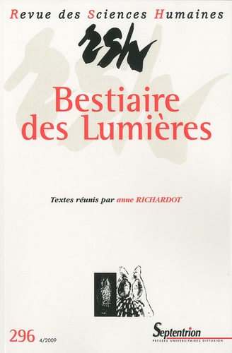 Emprunter Revue des Sciences Humaines N° 296, 4/2009 : Bestiaire des Lumières livre