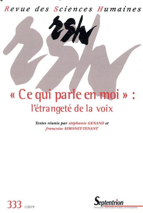 Emprunter Revue des Sciences Humaines N° 333, 1/2019 :