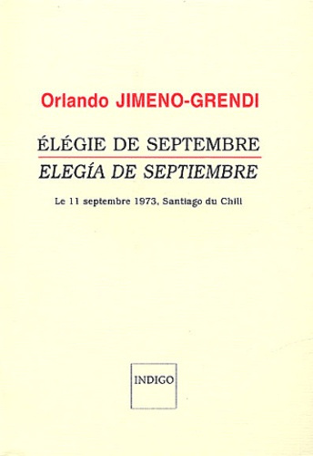 Emprunter ELEGIE DE SEPTEMBRE ELEGIA DE SEPTIEMBRE livre