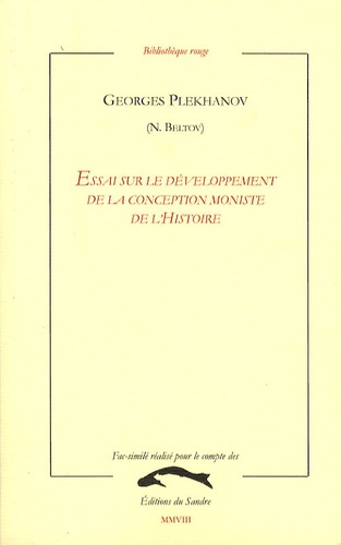 Emprunter ESSAI SUR LE DEVELOPPEMENT DE LA CONCEPTION MONISTE DE L'HIS livre