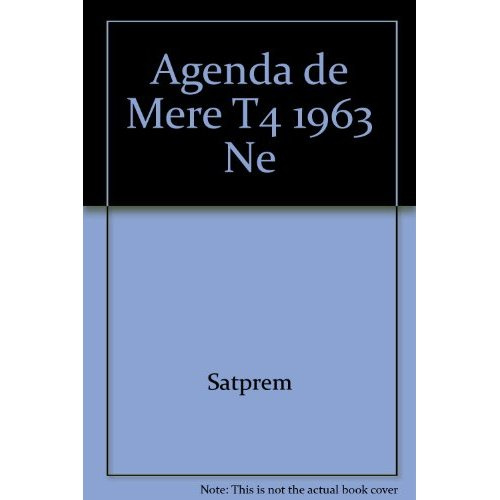 Emprunter Agenda de Mère - tome 4 - 1963 - NE. 04 livre