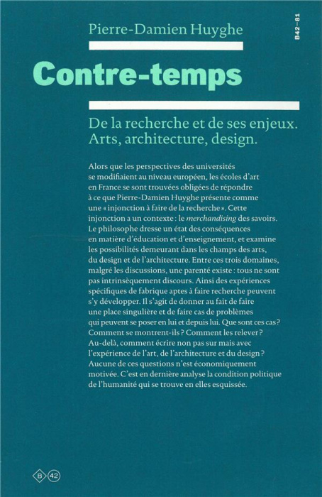 Emprunter Contre-temps. De la recherche et de ses enjeux. Arts, architecture, design livre