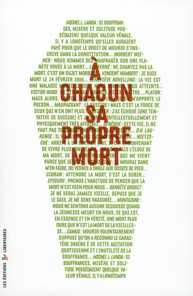 Emprunter A chacun sa propre mort livre