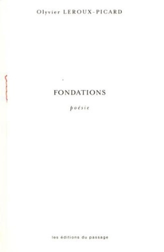 Emprunter Fondations livre
