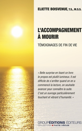 Emprunter L'accompagnement à mourir. Témoignages de fin de vie livre