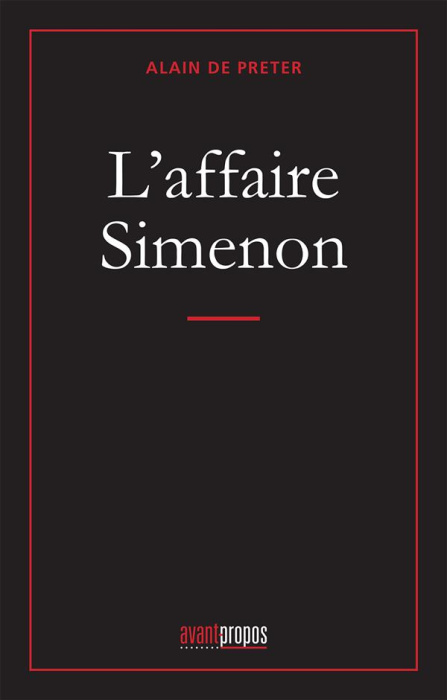 Emprunter L'affaire Simenon livre