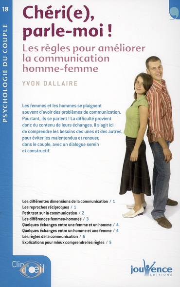 Emprunter Chéri(e) parle-moi ! Les règles pour améliorer la communication homme-femme livre