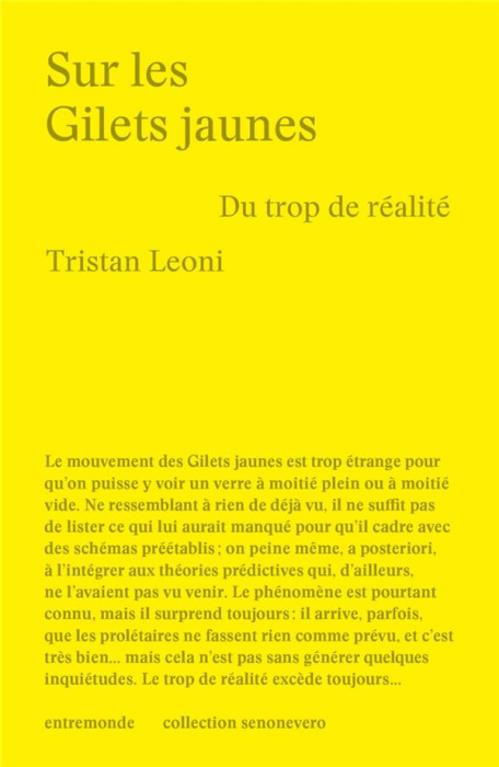 Emprunter Sur les Gilets Jaunes. Du trop de réalité livre