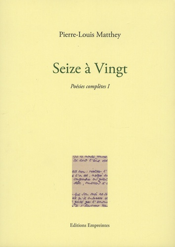 Emprunter Poésies complètes. Tome 1, Seize à vingt livre