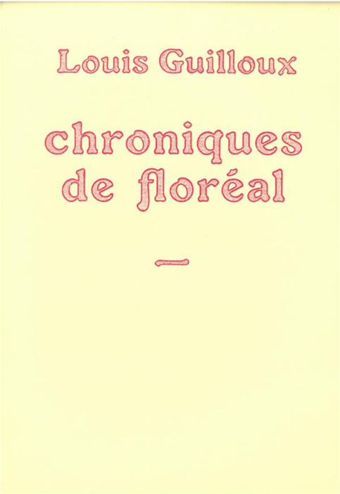 Emprunter Chroniques de Floréal. 1922-1923 livre