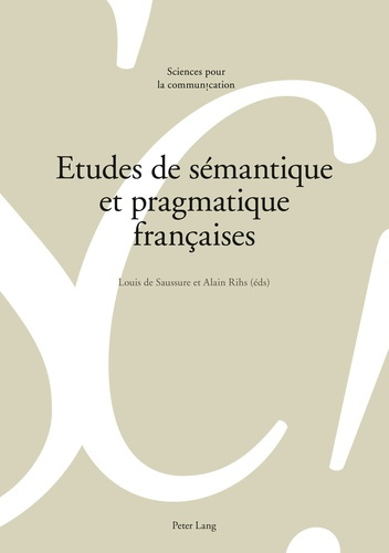 Emprunter Etudes de sémantique et pragmatique françaises livre