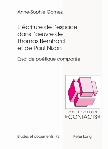 Emprunter L'écriture de l'espace dans les oeuvres de Thomas Bernhard et de Paul Nizon. Essai de poétique compa livre