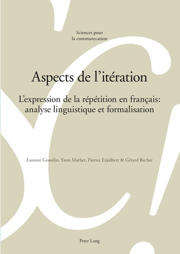 Emprunter Aspects de l'itération. L'expression de la répétition en français livre