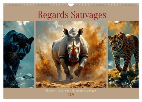 Emprunter Regards Sauvages - Rencontres au coeur du monde sauvage (Calendrier mural 2026 DIN A3 vertical), CAL livre