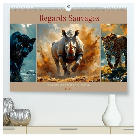 Emprunter Regards Sauvages - Rencontres au coeur du monde sauvage (Calendrier mural 2026 DIN A2 vertical) cal livre