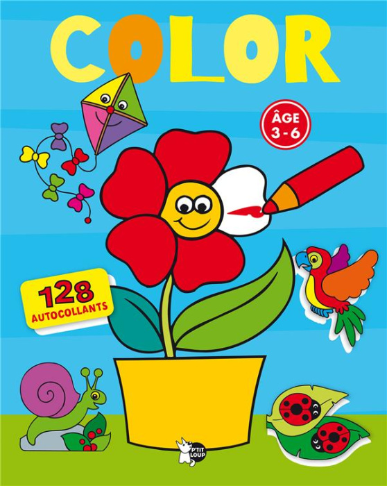 Emprunter Color. Avec 128 autocollants livre