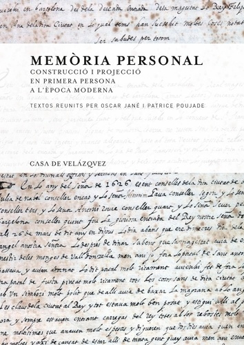 Emprunter Memoria personal. Construccio i projeccio en primera persona a l'època moderna livre