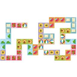 Emprunter Domino formes. Livre de 10 pages et 28 cartes domino livre