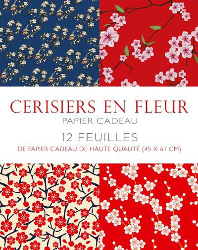 Emprunter Cerisiers en fleur. Papier cadeau livre