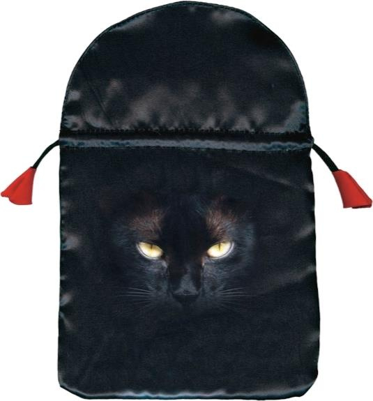 Emprunter Bourse satin chat noir livre