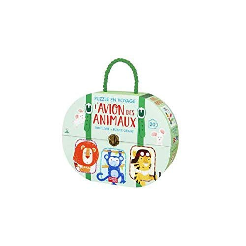 Emprunter L'avion des animaux. Puzzle en voyage livre