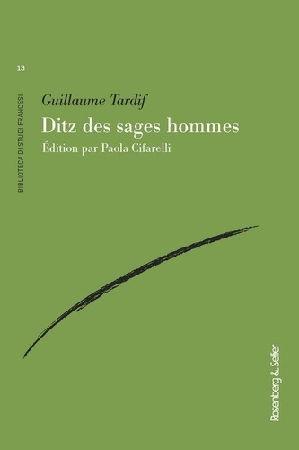 Emprunter Ditz des sages hommes. Edition en ancien français livre
