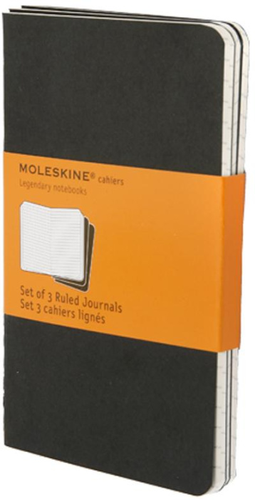 Emprunter CAHIER LIGNE POCHE COUV. SOUPLE CARTON NOIR SET DE 3 livre