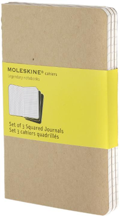 Emprunter CAHIER QUADRILLE POCHE COUV. SOUPLE CARTON KRAFT SET DE 3 livre