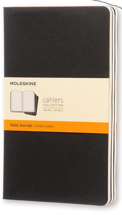 Emprunter CAHIER LIGNE GRAND FORMAT COUV. SOUPLE CARTON NOIR SET DE 3 livre