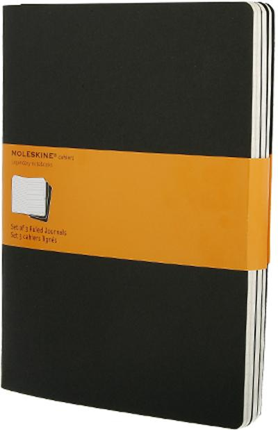 Emprunter CAHIER LIGNE TRES GRAND FORMAT COUV SOUPL CART NOIR SET DE 3 livre