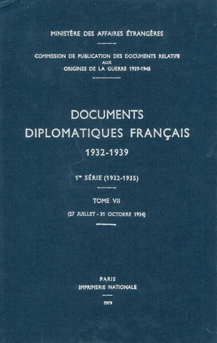 Emprunter Documents diplomatiques français. 1934 – Tome II (27 juillet – 31 octobre) livre