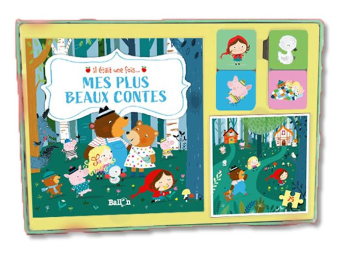 Emprunter Coffret Il était une fois... Mes plus beaux contes avec 1 puzzle de 25 pièces et 1 jeu de mémoire de livre