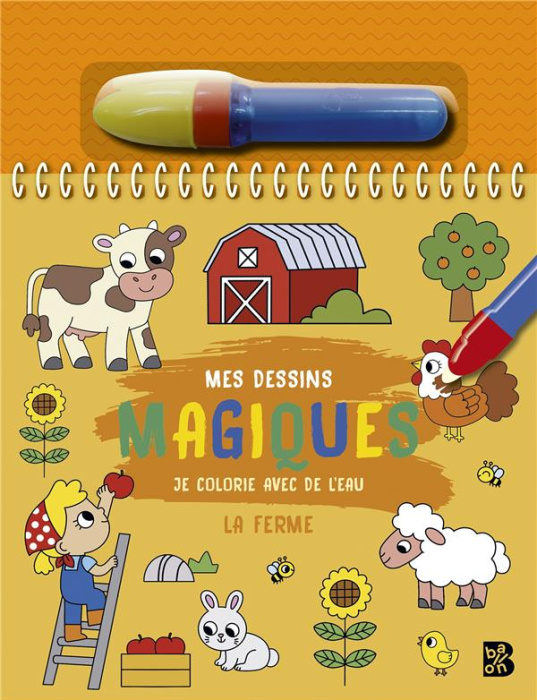 Emprunter La ferme. Je colorie avec de l'eau livre