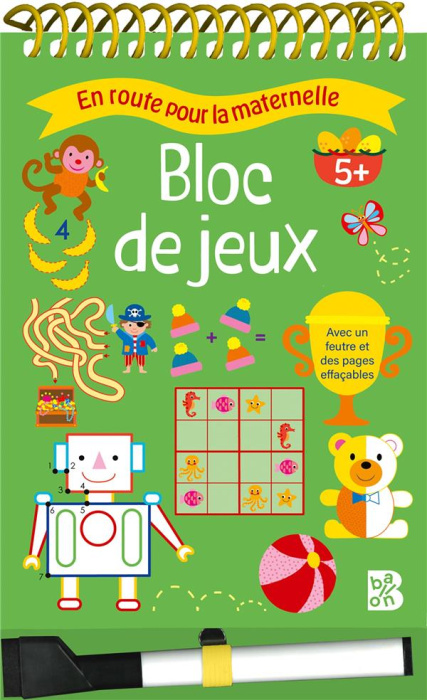 Emprunter Bloc de jeux. Avec un feutre et des pages effaçables livre