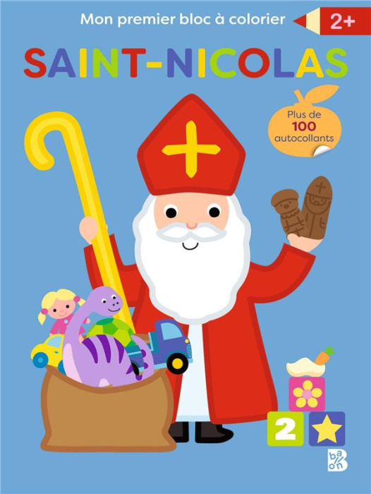 Emprunter Saint-Nicolas. Plus de 100 autocollants livre