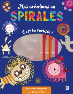 Emprunter Mes créations en spirales. C'est toi l'artiste ! Avec instructions, spirographe et 3 feutres inclus livre