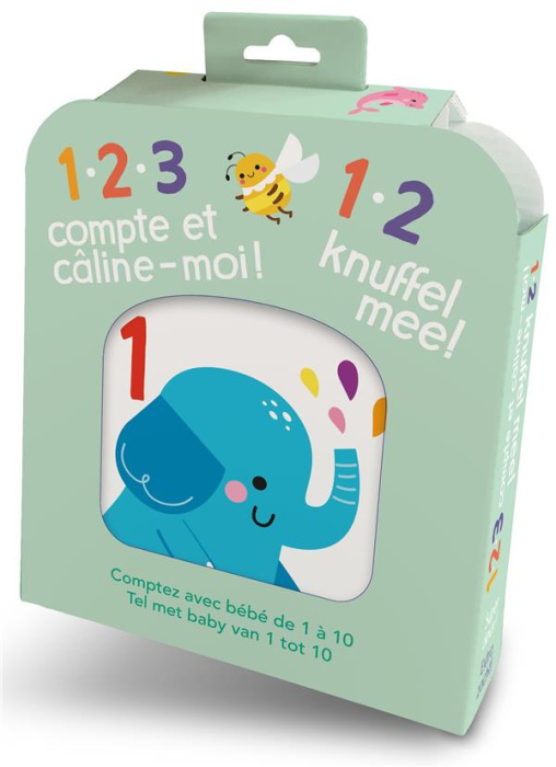 Emprunter L'éléphant. Comptez avec bébé de 1 à 10, Edition bilingue français-néerlandais livre