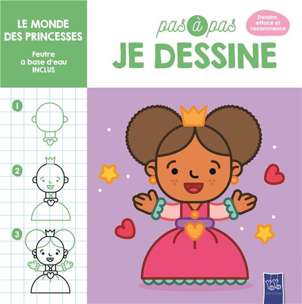 Emprunter Le monde des princesses pas à pas. Avec 1 feutre à base d'eau livre