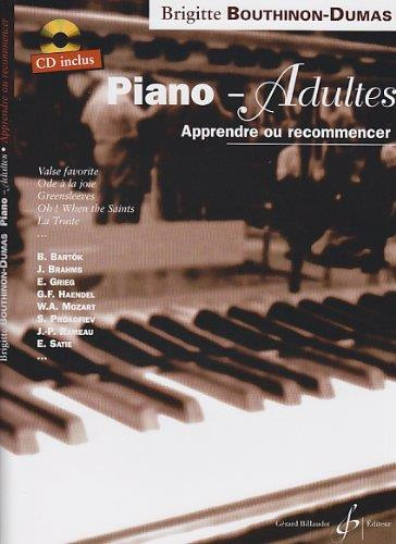 Emprunter Piano adultes apprendre ou recommencer livre