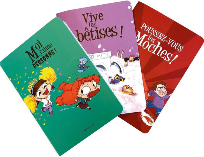 Emprunter Lot de 3 cahiers Mortelle Adèle. Moi, j'aime personne ! ; Vive les bêtises ! ; Poussez-vous les moch livre