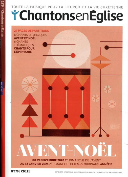 Emprunter Chantons en Eglise N° 179, septembre 2020 . Avec 1 CD audio MP3 livre