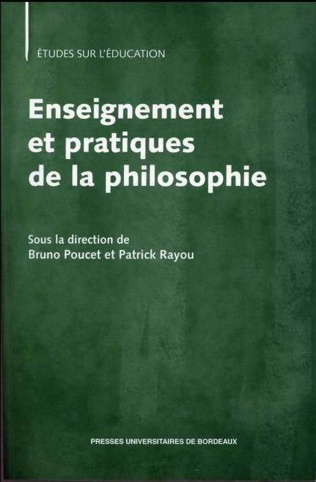 Emprunter Enseignement et pratiques de la philosophie livre