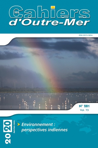 Emprunter Les Cahiers d'Outre-Mer N° 281, janvier-juin 2020 : Environnement : perspectives indiennes livre