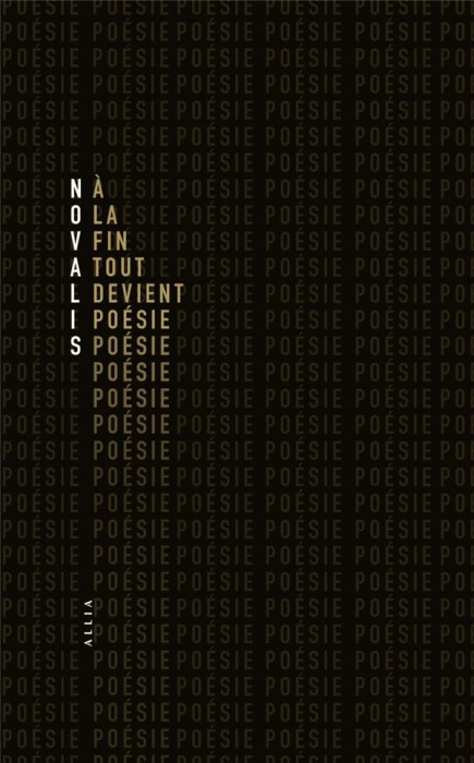 Emprunter A la fin tout devient poésie livre