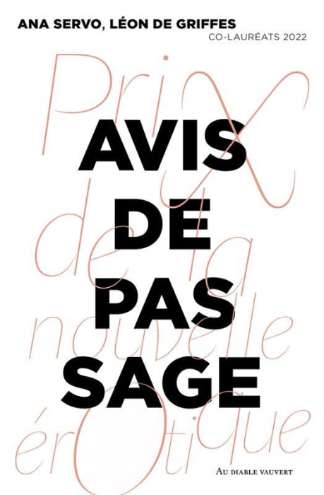 Emprunter Avis de pas sage. Prix de la nouvelle érotique livre