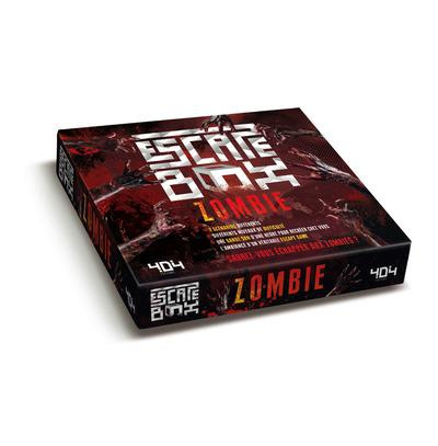 Emprunter Escape box zombie. Contient : 3 livrets, 131 cartes, 1 bande-son d'une heure, 1 poster, 6 badges livre