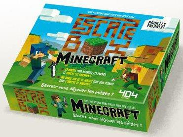 Emprunter Escape box Minecraft. Contient : 1 livret, 40 cartes, 1 bande-son de 45 minutes, 1 poster livre