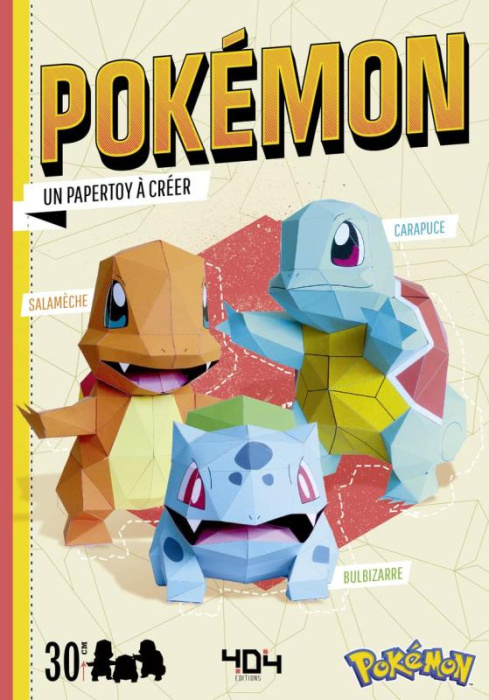 Emprunter Pokémon. Un papertoy à créer. Salamèche - Carapuce - Bulbizarre livre